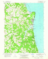 North Beach 1953 topographic map thumbnail