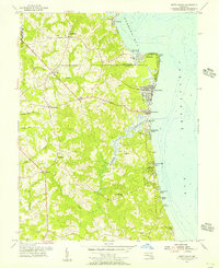 North Beach 1953 topographic map thumbnail