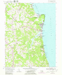 North Beach 1953 topographic map thumbnail