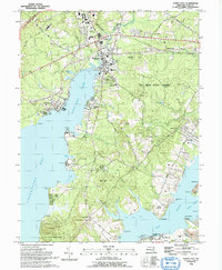 North East 1992 topographic map thumbnail