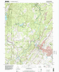 Oakland 1997 topographic map thumbnail