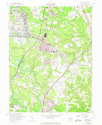 Odenton 1957 topographic map thumbnail