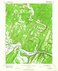 Oldtown 1950 topographic map thumbnail