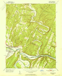Oldtown 1951 topographic map thumbnail