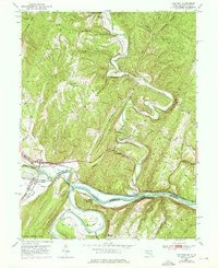 Oldtown 1950 topographic map thumbnail
