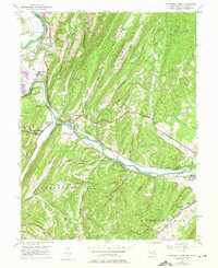 Patterson Creek 1949 topographic map thumbnail