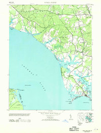 Piney Point 1953 topographic map thumbnail