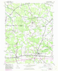 Pittsville 1942 topographic map thumbnail