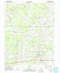 Pittsville 1992 topographic map thumbnail