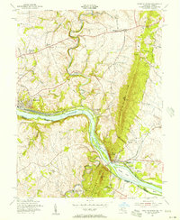 Point Of Rocks 1955 topographic map thumbnail