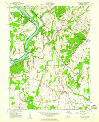 Poolesville 1952 topographic map preview