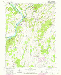 Poolesville 1970 topographic map preview