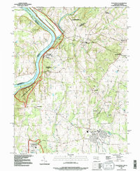 Poolesville 1988 topographic map thumbnail