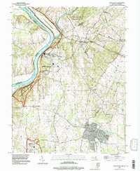 Poolesville 1995 topographic map thumbnail