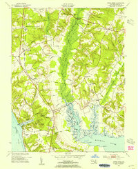 Popes Creek 1953 topographic map thumbnail