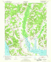 Popes Creek 1953 topographic map thumbnail