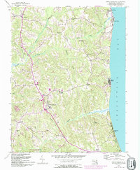 Prince Frederick 1953 topographic map thumbnail