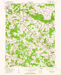 Reisterstown 1953 topographic map thumbnail