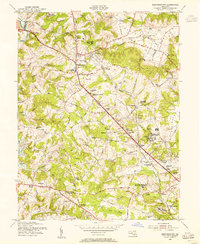 Reisterstown 1953 topographic map thumbnail