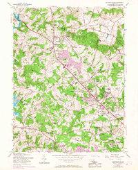 Reisterstown 1953 topographic map thumbnail