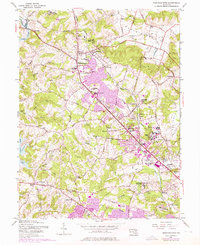 Reisterstown 1953 topographic map thumbnail