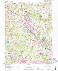 Reisterstown 1953 topographic map thumbnail