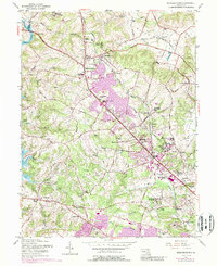 Reisterstown 1953 topographic map thumbnail