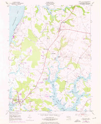 Rock Hall 1953 topographic map thumbnail
