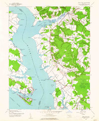 Rock Point 1943 topographic map thumbnail