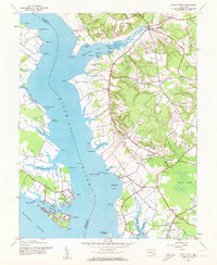 Rock Point 1943 topographic map thumbnail