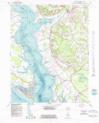 Rock Point 1943 topographic map thumbnail