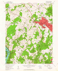 Rockville 1956 topographic map thumbnail