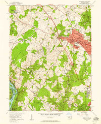 Rockville 1956 topographic map thumbnail