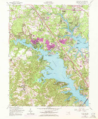 Round Bay 1956 topographic map thumbnail