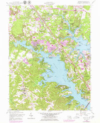 Round Bay 1956 topographic map thumbnail