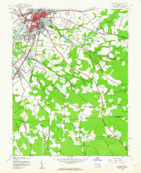Salisbury 1942 topographic map thumbnail