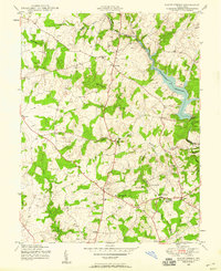 Sandy Spring 1945 topographic map thumbnail