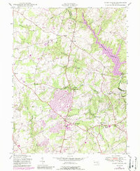 Sandy Spring 1945 topographic map thumbnail