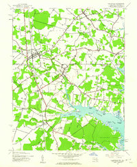 Selbyville 1943 topographic map thumbnail