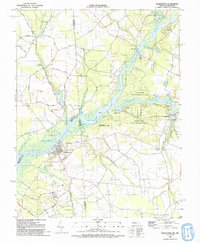 Sharptown 1992 topographic map thumbnail