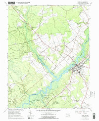 Snow Hill 1966 topographic map thumbnail
