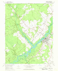 Snow Hill 1966 topographic map thumbnail