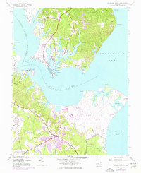 Solomons Island 1944 topographic map thumbnail