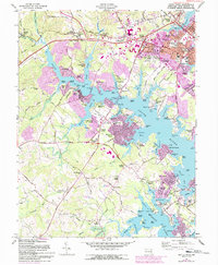 South River 1957 topographic map thumbnail