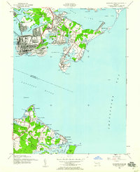 Sparrows Point 1944 topographic map thumbnail