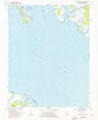 St. George Island 1968 topographic map thumbnail
