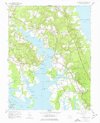 St. Marys City 1943 topographic map thumbnail