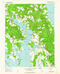 St. Marys City 1943 topographic map thumbnail