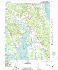 St. Marys City 1943 topographic map thumbnail