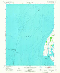 Swan Point 1953 topographic map thumbnail